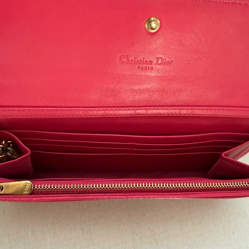 Dior Cannage Lambskin Lady Dior in Fuchsia - Picture 6 of 9